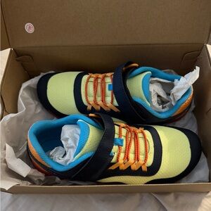 Merrell Unisex- Big Kid Child Trail Glove 7 - Navy Multi Color - NIB - Size 6 M